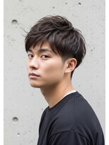 ▼フェザーショート/メンズカット/ツーブロック/ビジネスマン