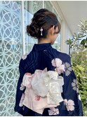 《HAIRZ》渡内・林　浴衣着付け＆お団子ヘア