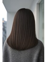 コトンアトリエ 人形町(COTON atelier)&nbsp;艶感ナチュラルストレート＊ミディアムボブ/暗めカラー