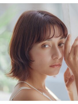 ロエ 福山川口店(loe) 【loe】ヘーゼルブラウンカラー×ふんわりくびれボブ