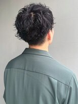 ナカオコアフュール(NAKAO COIFFURE)&nbsp;ニュアンスパーマ マッシュ 黒髪ショート ツーブロック