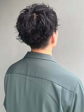 ナカオコアフュール(NAKAO COIFFURE) ニュアンスパーマ マッシュ 黒髪ショート ツーブロック