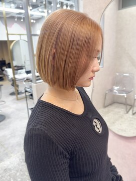 ロンド レア 天神大名店(Lond Le’a) オリーブグレー /ココアベージュ/黒髪/小顔に見せるヘア