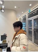 前下り強めニュアンスパーマ