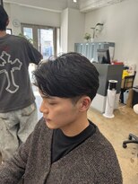 アロー 船橋店(AROH) MEN’S/リバースセンターパート/ニュアンスパーマ/船橋