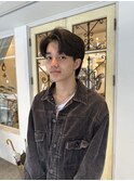 センターパートウルフ