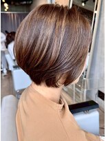 ヘアーリビング 730 宜野湾&nbsp;730 layer style レイヤーボブ/グレージュ/ハイライト