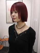 ニール 名古屋 伏見 丸の内(NEELU)&nbsp;ぷつっとミニボブボルドーカラー