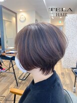 テーラヘアー 北越谷店(TELA HAIR)&nbsp;トップにエアリー感くびれショートボブ♪【TELA HAIR】