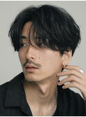 ニュアンスパーマセンターパートウルフシャドウパーマ