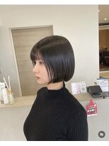 メルク(merc)&nbsp;レイヤー ボブ ショート インナーカラー 韓国