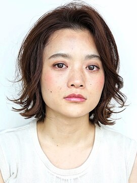 ヘアメイク フレンシア(hair make flencia) クセを生かしたミディアムスタイル