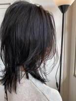 ヘアーエポック(hair epoque) ナチュラルレイヤー小顔カットくすみカラー切りっぱなし20代30代