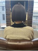 切りっぱなし平行ボブ