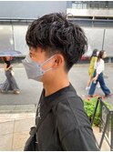 ツイストスパイラルパーマ波巻きスパイラル刈り上げマッシュ