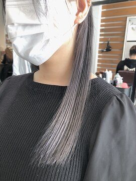 ルー(loup) シルバーパープル/インナーカラー/グレージュ/福岡/天神/大名