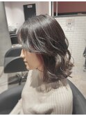 【カット＋インナー】立体感◎ロングボブ/新出奈津樹