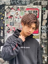 スキル(SKILL)&nbsp;波打アップバング　福岡メンズパーマ