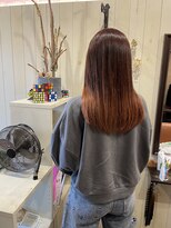 ラピッツヘアデザイン(la Pitt's hair design) オレンジ系カラー
