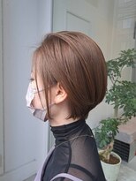 ラフランクリー(la frankly) ウェーブヘア/シアベージュ/バングカラー/シースルーバング