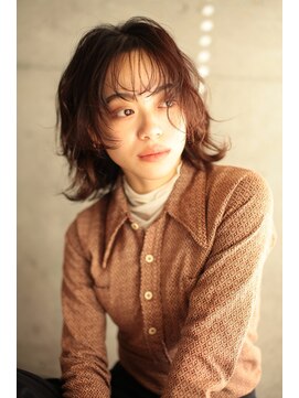 アンド(AND) ミディアムウルフ レイヤー 中目黒 代官山 恵比寿