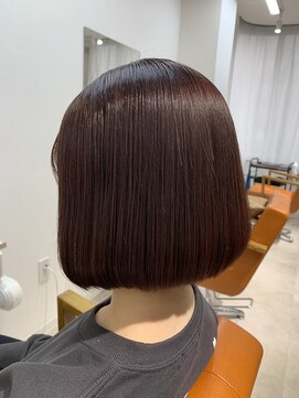 リレア 金町(Relair) 黒髪/グレーベージュ/レイヤーロング/前髪パーマ[京成金町]