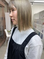 キートス 高知店(kiitos)&nbsp;★ハイトーン切りっぱなしボブ