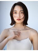 20代30代大人かわいいナチュラル暗髪ゆるめパーマヘア