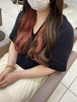 スタイルクリエイター 牛久店(Style Creator)&nbsp;インナーカラー　コーラルオレンジ