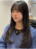 ◎ 美髪シアーカラーピンクブラウンエアリーロングレイヤー
