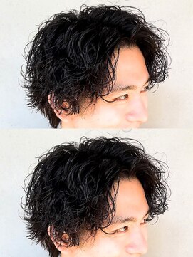 ニューヨークニューヨーク 海老江店(NYNY) ツーブロック大人の色気モテる黒髪波巻きセンターパート