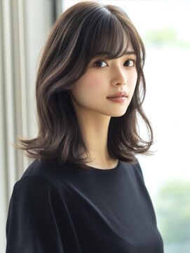 アルトリスト(Altruist Aging×HAIR&SPA) ★ダークアッシュ大人ガーリーボブ着物ミディアムレイヤーカット