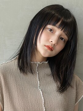 エースハバナ 渋谷(1 HAVANA) 大人かわいい／20代30代／バングカット／ダークアッシュ