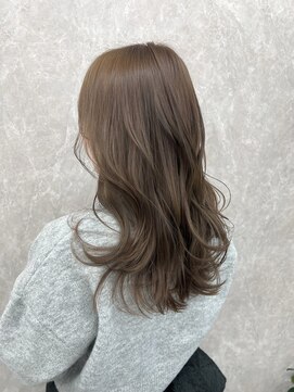 アルドーレフィエロ シンサイバシ(Ardore fiero shinsaibashi) ブリーチなしダブルカラー☆ベージュベージュ☆20代30代40代