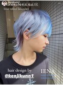 デザインカラーケアブリーチダブルカラー水色カラーペールブルー