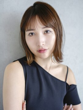 アイティー バイ アルバム 浦和店(IT by ALBUM) ボブおくれ毛ミディアムくびれミディくびれヘア_F0156