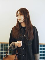 ニュイ(NUIT)&nbsp;レッドブラウンカラーロングレイヤー