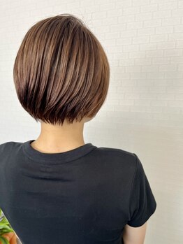 ダダ(DaDa)の写真/【自宅での再現性◎】乾かすだけでまとまるショートスタイルをご提案♪忙しい朝でも簡単にキマる♪