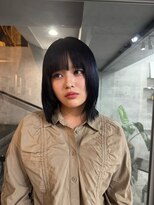 ノス 表参道(NOOS)&nbsp;ボブ/レイヤーカット/ブルーブラック/髪質改善/顔周り前髪カット