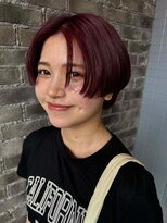 レム 泉中央店(L.E.M)&nbsp;ハンサムショート×ワインレッド