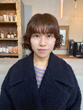 【ステップボーンカット】ボブパーマ