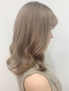 ロックス バイ マグ 松本(rocks BY MAG) 10代20代◎ミルクティーベージュミディアムレイヤー韓国風