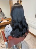 Rasca◇グレージュ　ダークカラー　ロング　コテ巻き