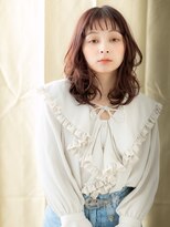 カバーヘア ブリス 志木南口駅前店(COVER HAIR bliss)&nbsp;オン眉/レイヤーカット/ハッシュカット/ダスティピンク/20代e