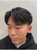 センターパート/フェザーパーマ/ルーズショート