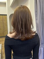 ヘアーアイスカルテット(HAIR ICI QUARTET)&nbsp;ブリーチなしカラーで叶う透明感オリーブベージュ夏スタイ