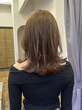 ヘアーアイスカルテット(HAIR ICI QUARTET) ブリーチなしカラーで叶う透明感オリーブベージュ夏スタイ