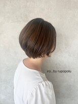イロバイルポポル(iro...by rupopolu) 上品なグレージュハイライト×ショートボブ
