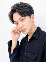 ボイスヘア(voice hair)&nbsp;好印象メンズセンターパート×ニュアンスパーマ束感ショート