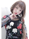 大人モテ愛されボブウエーブ【DISHEL】小顔ショートバング